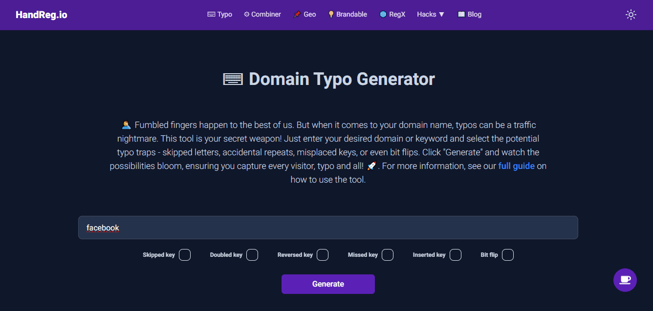 Domain Typo Generator