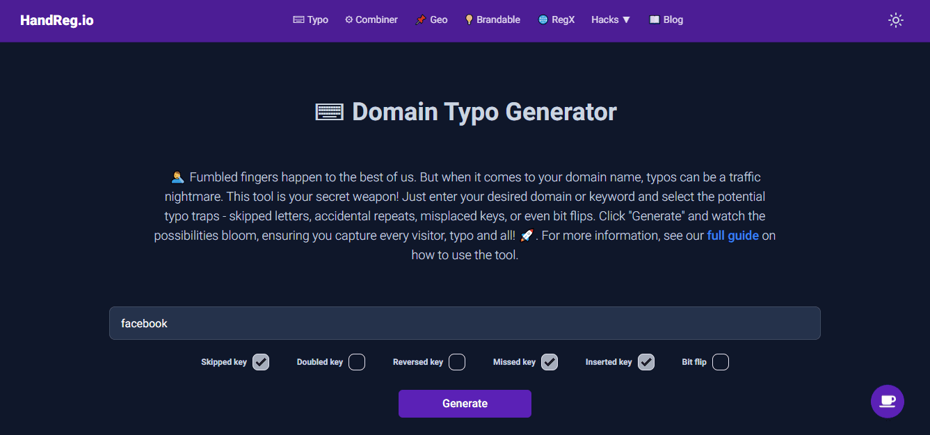 Domain Typo Generator